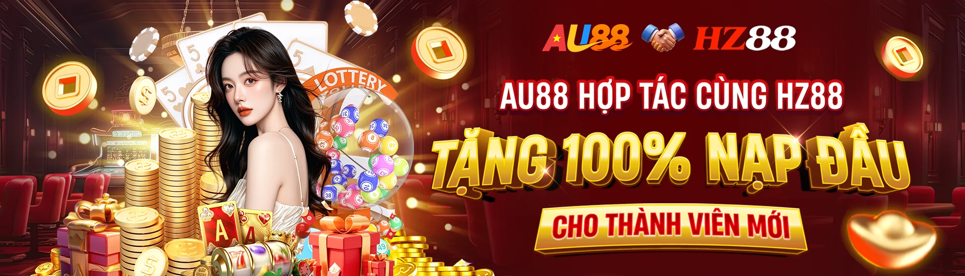 Banner HZ88 về casino live, slot game và khu nội dung giải trí trực tuyến